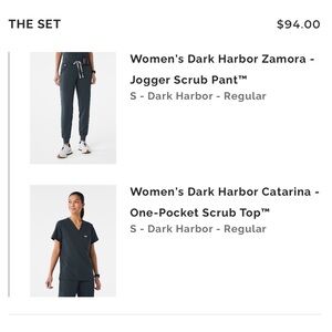 Figs S Dark Harbor Women's Jogger Scrub Pant